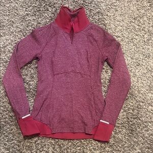lululemon athletica Red Long Sleeve Top